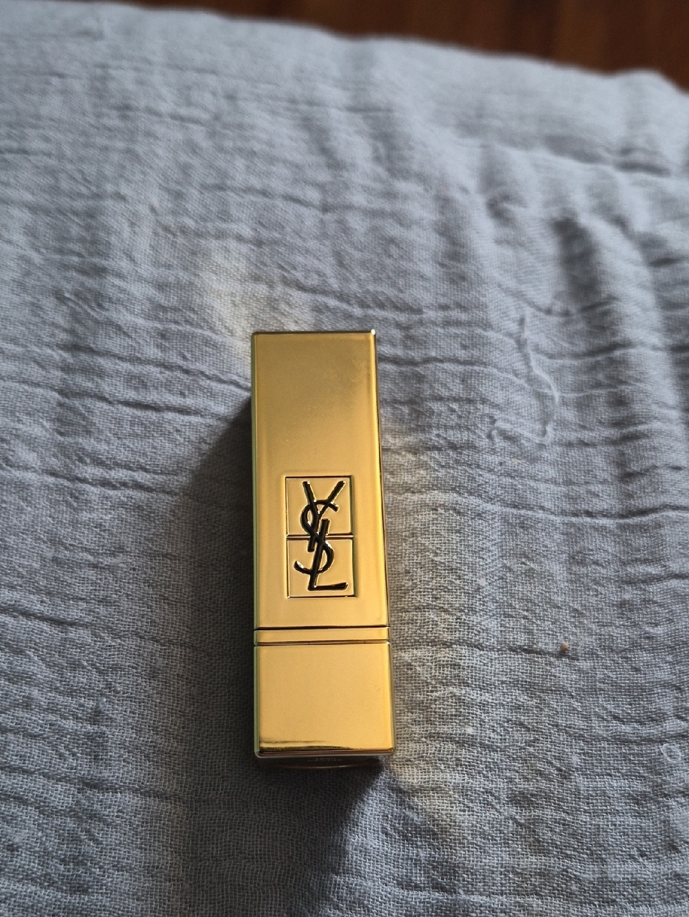 Yves Saint Laurent Lipstick Gold-tone Metal Case with YSL Emblem